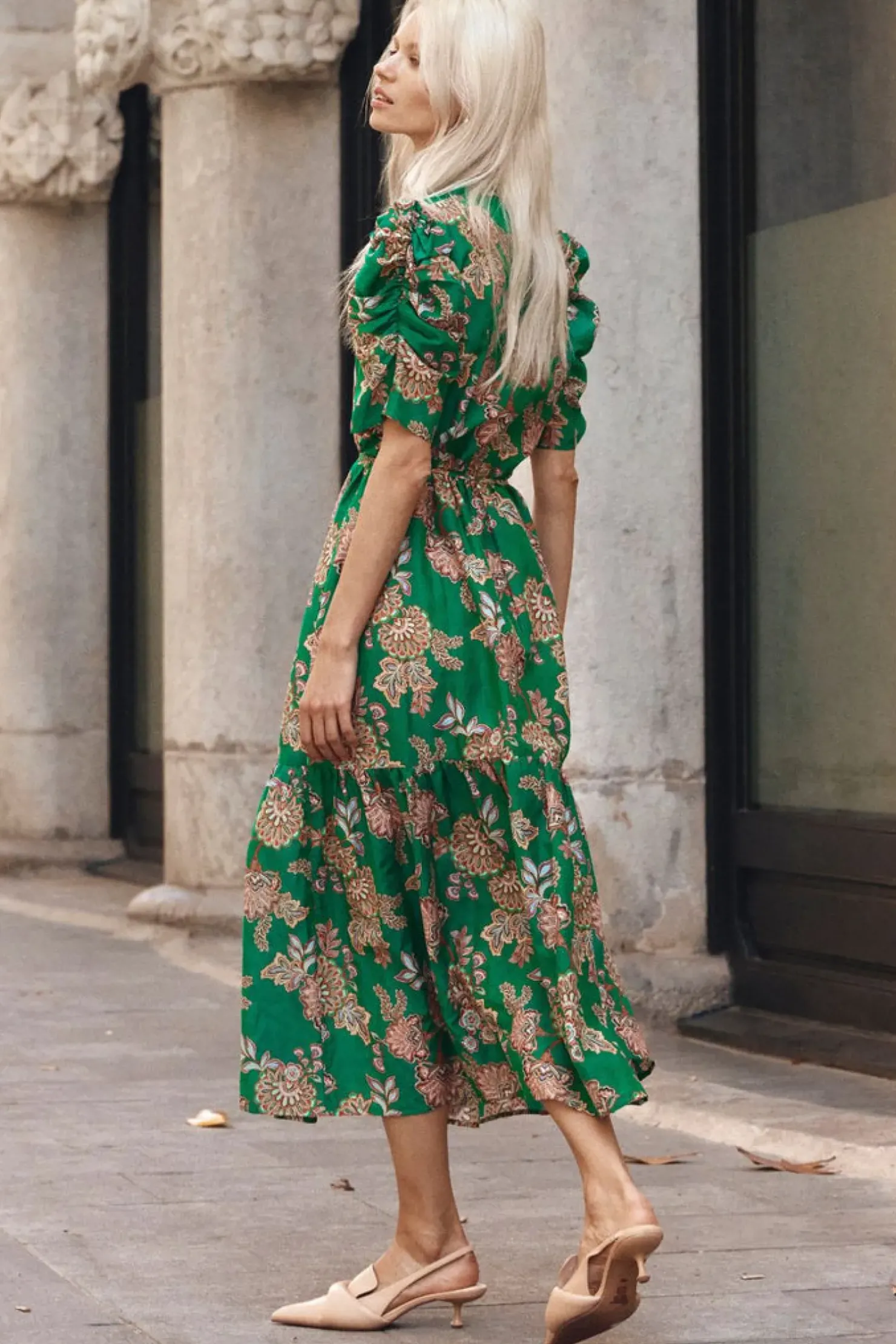 Clearance Zoe Kratzmann Opus Dress - K'gari Palm Green
