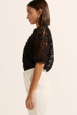 Discount Zoe Kratzmann Parade Lace Top - Black